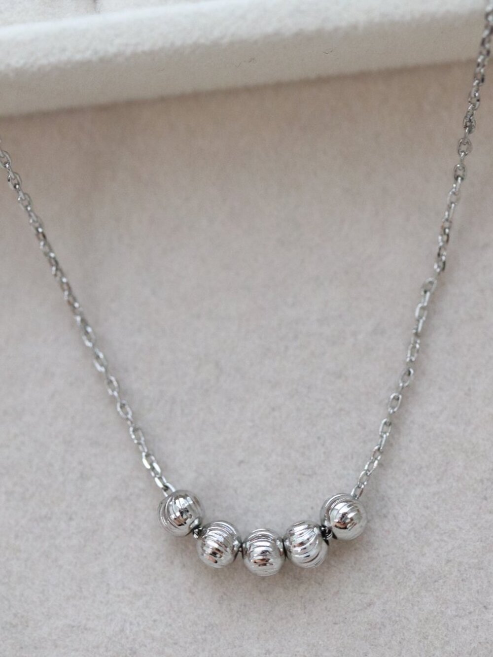 S925 Beads Pendant Necklace Sterling Silver